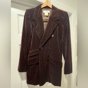 Brown YSL Blazer with stripes size 6